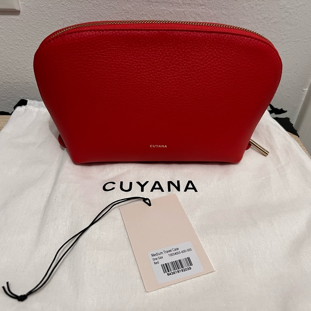 Cuyana Vibrant Red Travel Bag